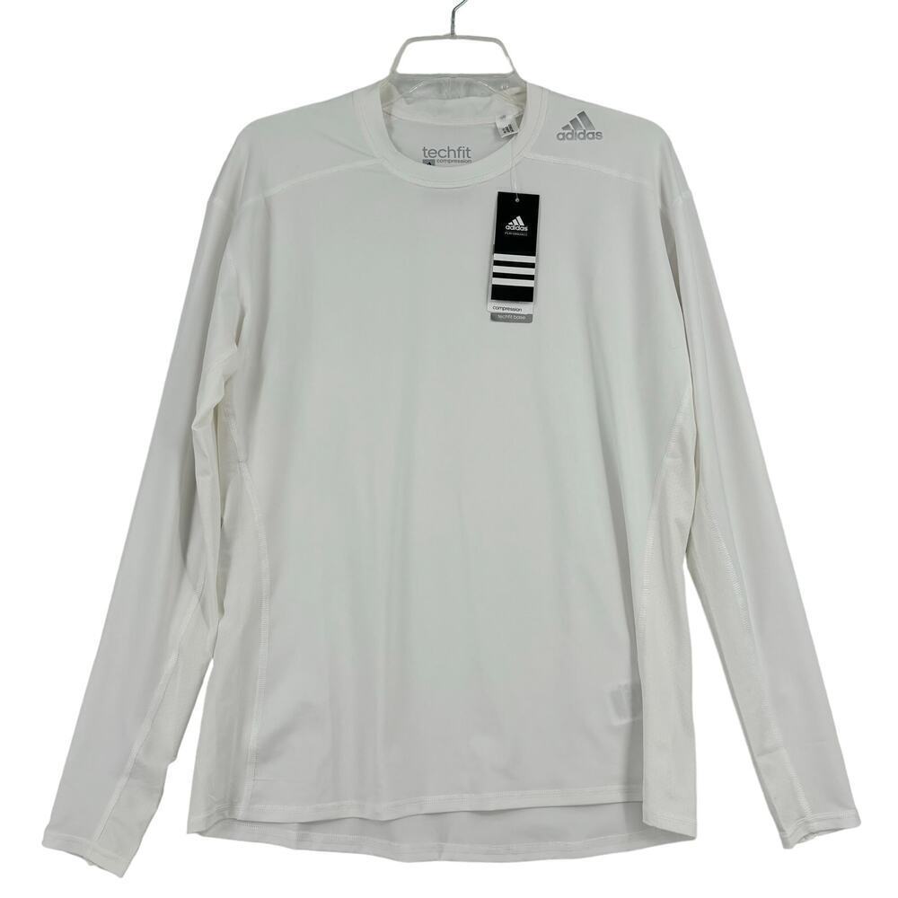 Adidas Performance Techfit Compression Base Layer Top White Size 2XL